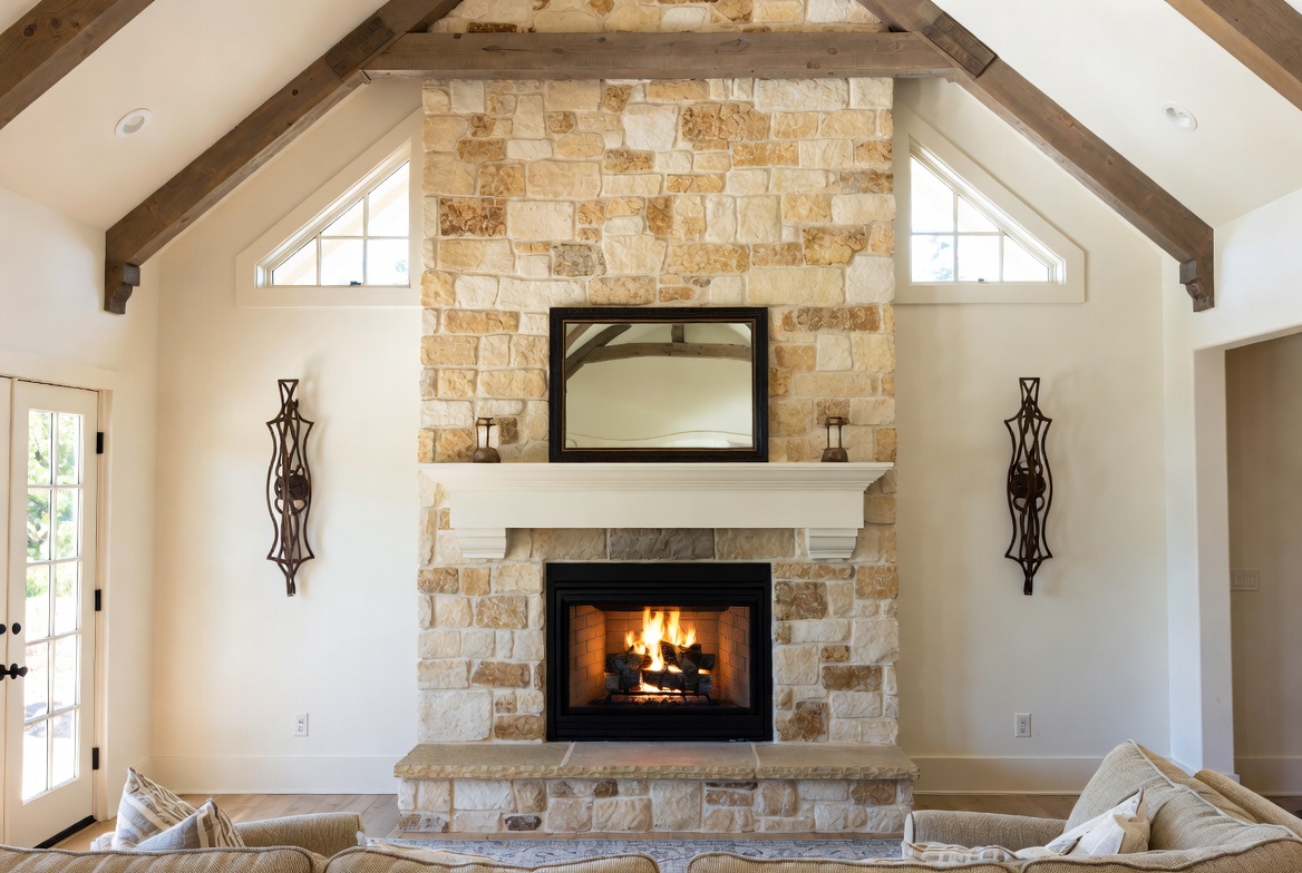 Beautiful fireplace installation by Infinity Fireplace Services